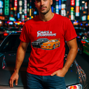Camiseta Cars & Furious | Parodia Fast and Furious x Cars | Humor Retro Gamer | Ropa friki de coches | Streetwear cultura pop